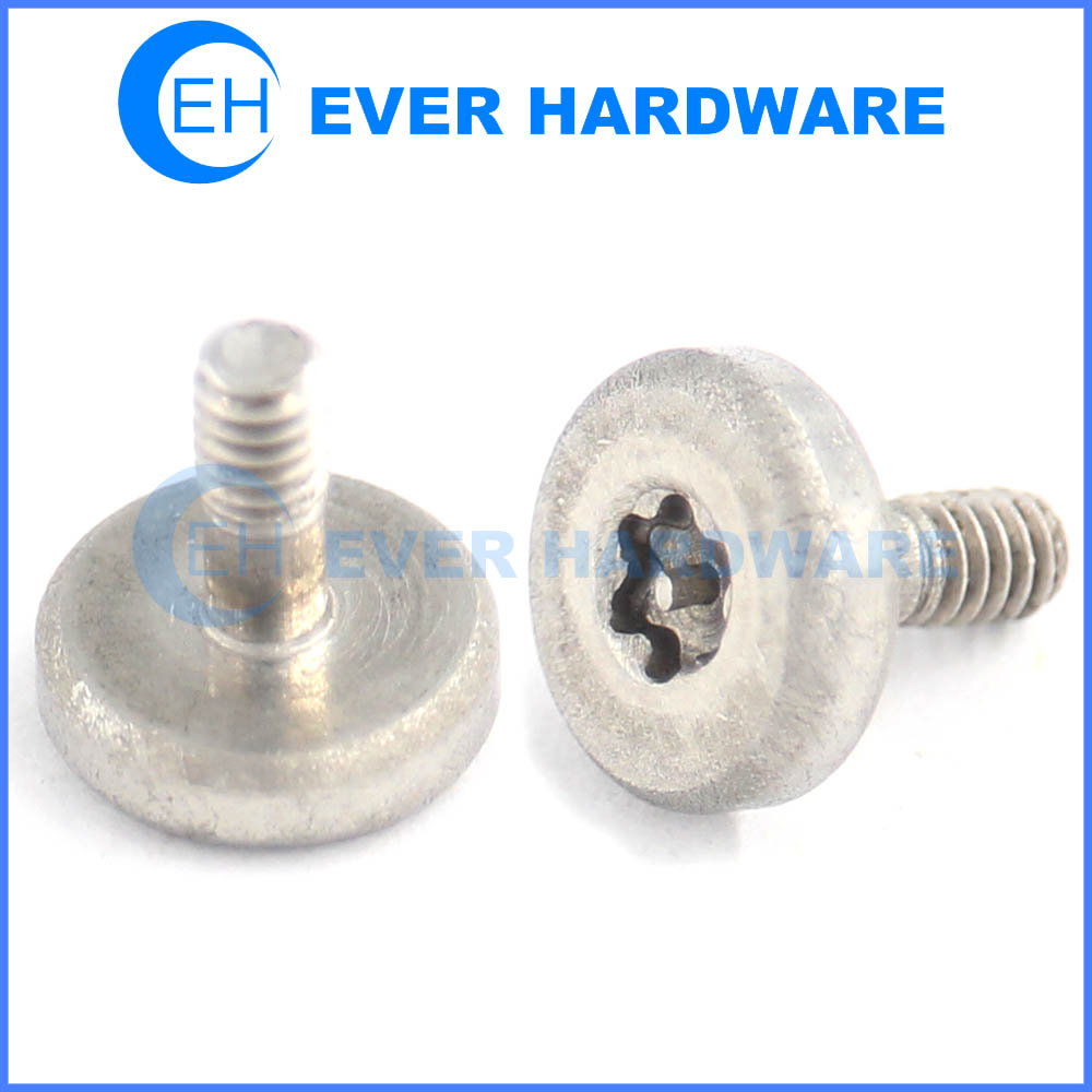 Machine Security Screws Tamper Resistant Button Head 304 Stainless Steel Pin Torx Right Hand Threads TR Bolt Anti Theft 6 Pointed Star Fasteners Manufacturer