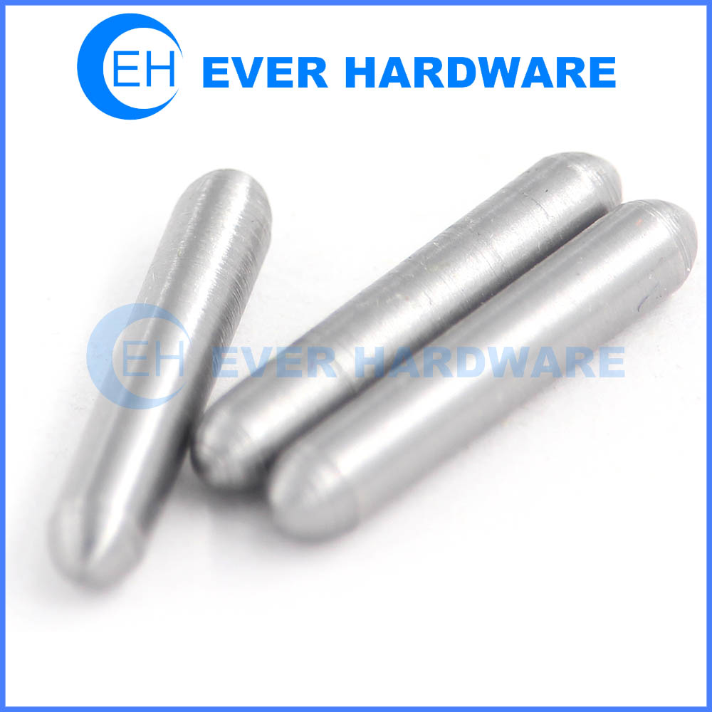 Undersized dowel pins double ends chamfered alloy steel plain finish