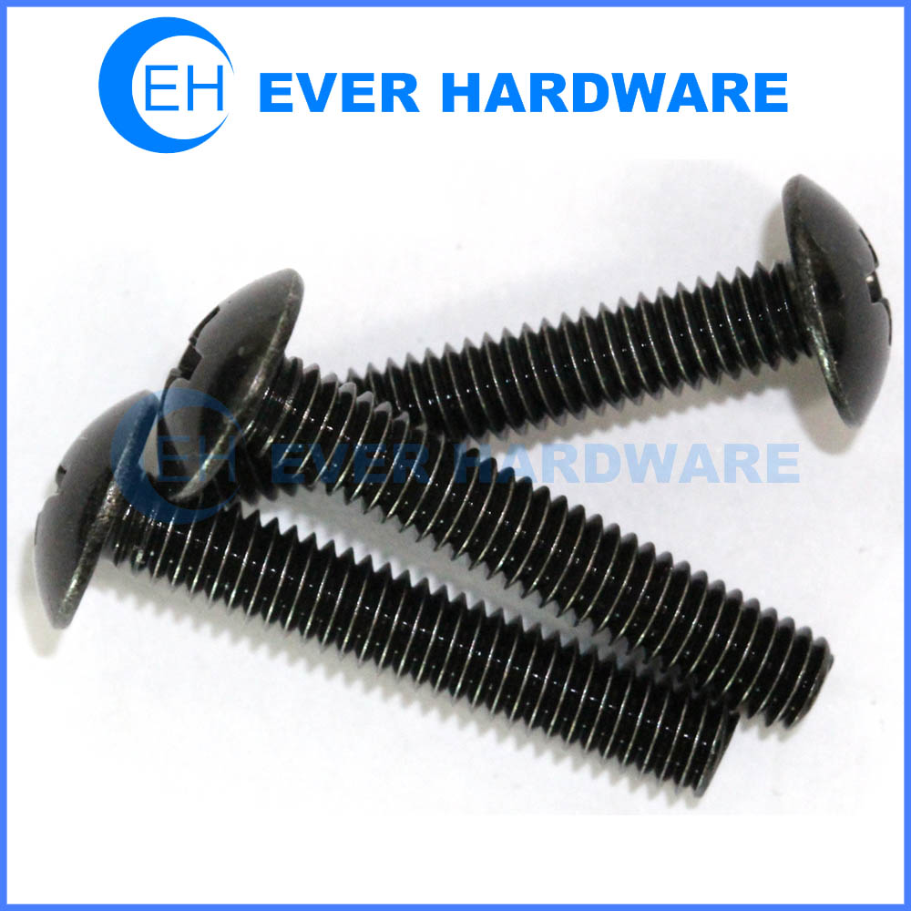 Truss Head Machine Screw Stainless Steel A2 Phillips Cross Drive Crown Bolt Fully Threaded SUS304 Metric M2 M2.5 M3 M4 M5 M6 M8 Supplier Manufacturer