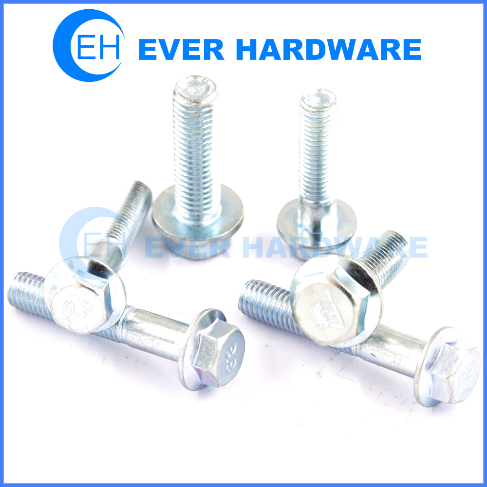 Metric bolts small wrench head flange hardware steel SS outer hex