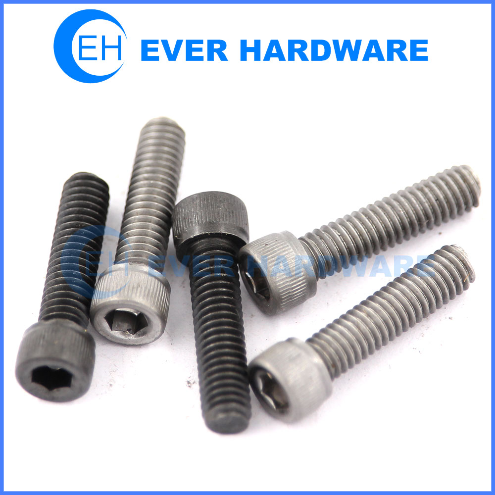 Small Bolts Metric Hex Socket Black Coated Cap Head Fasteners Supplier