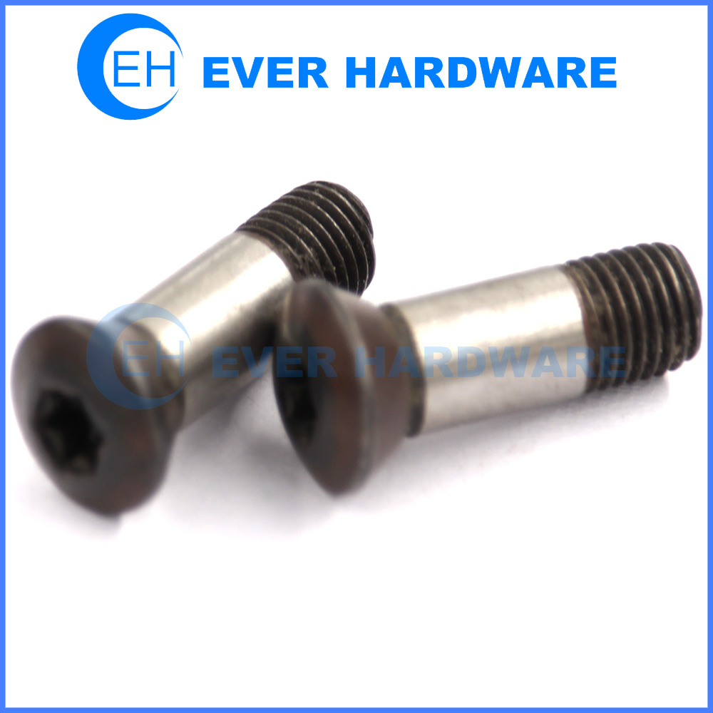 Socket shoulder bolt high tensil black coating oval head allen alloy steel