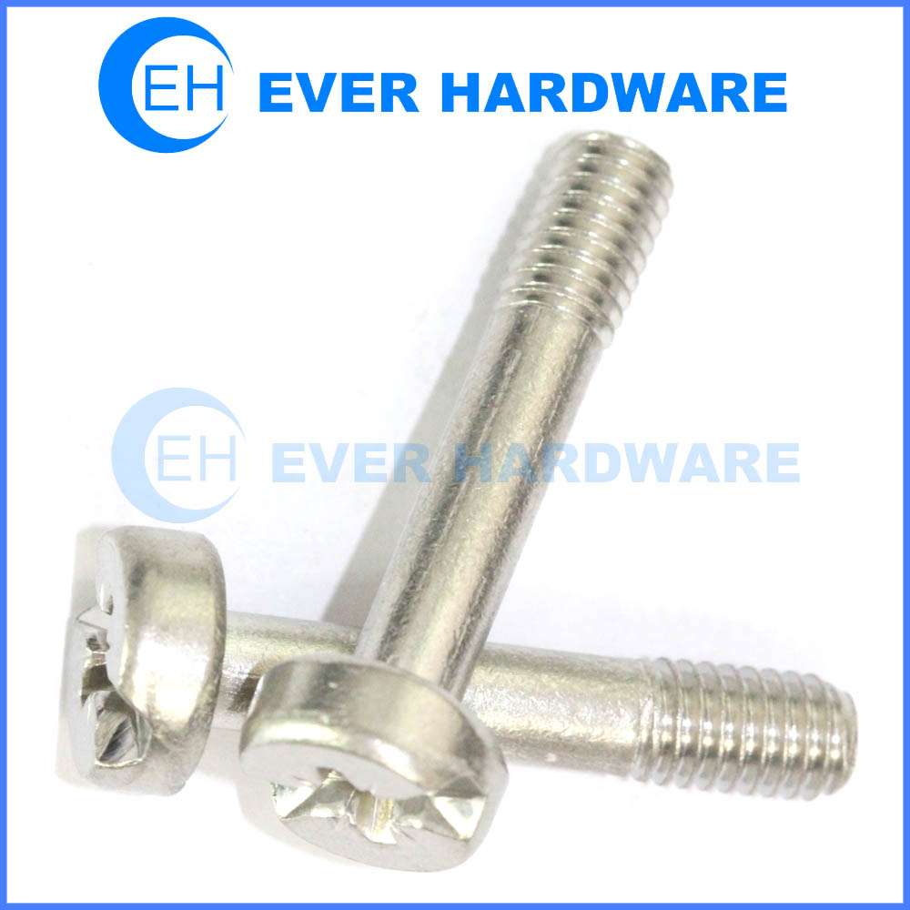 Stainless bolts metric right hand threaded slot cylinder head A2