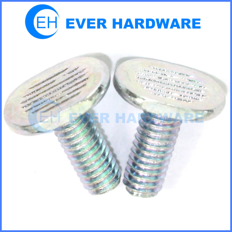 Bulk Bolts Closet Fasteners Custom Shaped Head Flat Screws Galvanize