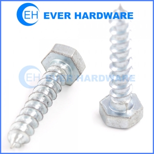 Coach Screws Zinc Plated Grade 8 Coach Bolts Hex Lag Wood Threaded