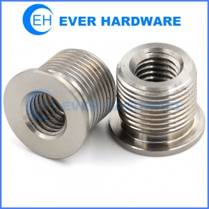 Double Threaded Nuts Precision Custom Made Stainless Steel Supplier