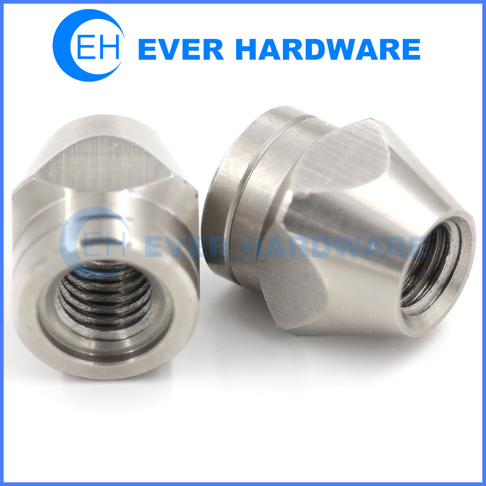 Stainless Nuts Opened End Lug Nut Cone Shaped SS A2 18-8 Round