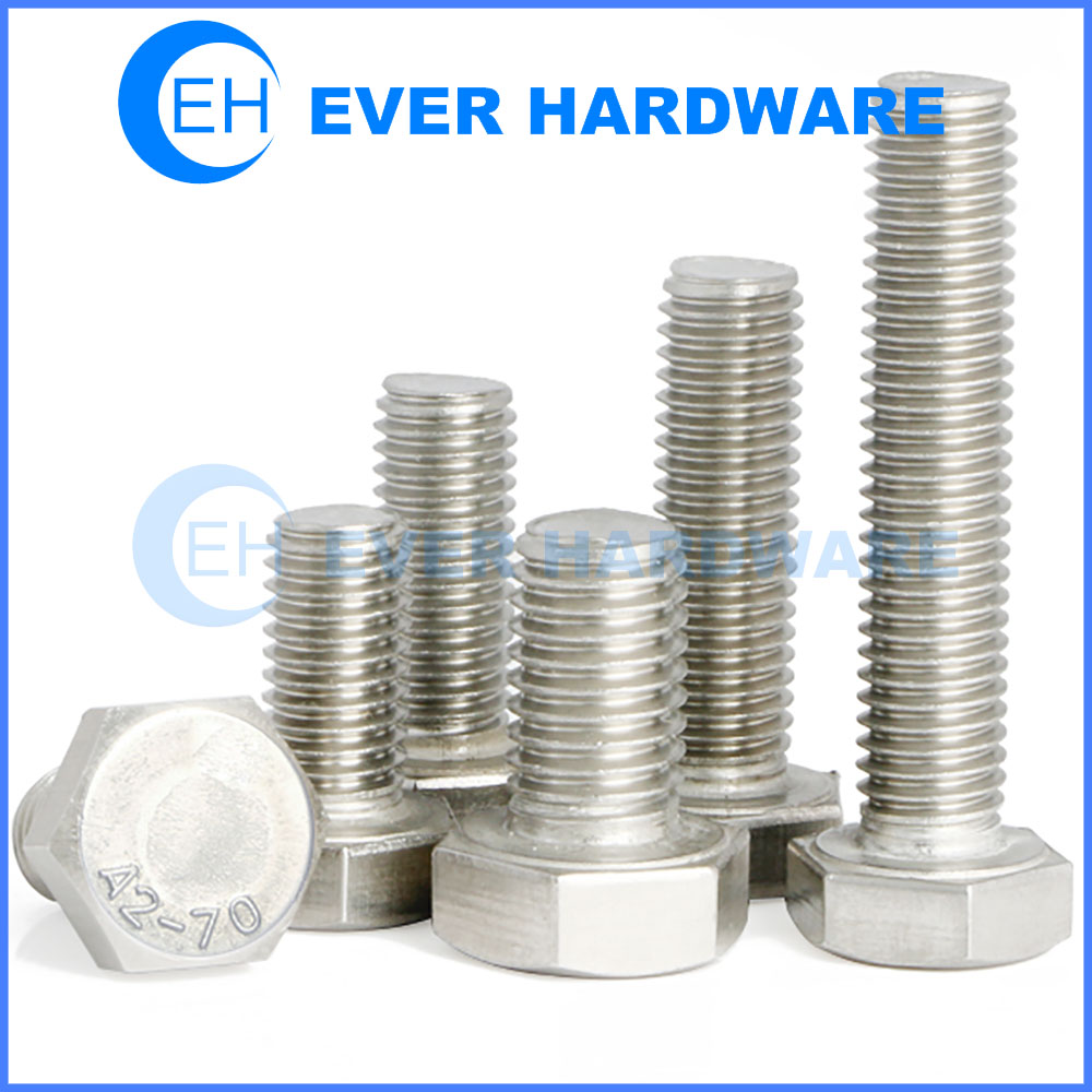Stainless Steel Screws And Bolts Fasteners SS A2-70 Hex Cap Head