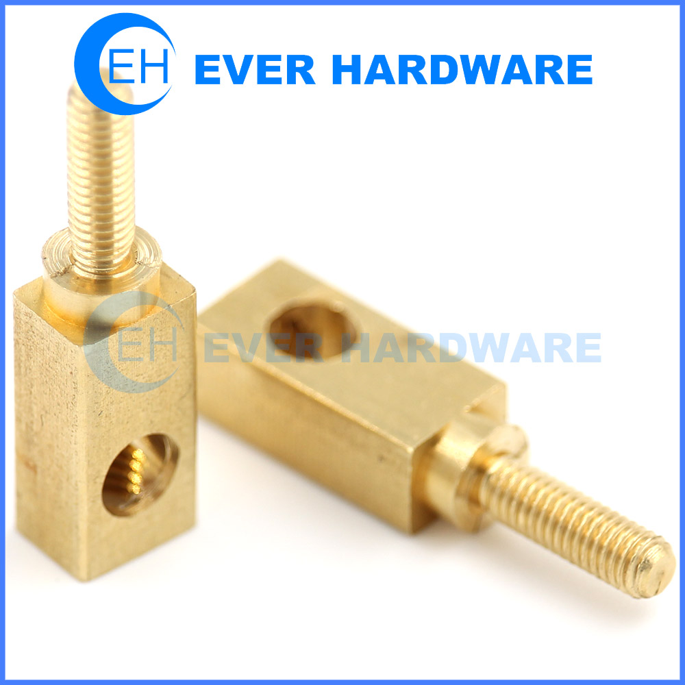 M3 Brass Hex Standoff Spacer Column Female to Female Screw Copper Flat Head  Spacing Screws Fasteners Nuts Length 4mm-70mm