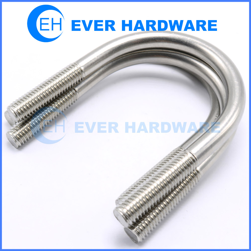 A2 304 Stainless Steel Details about   M6 M8 M10 M12 U-Bolts Round Pipe U Bolts 