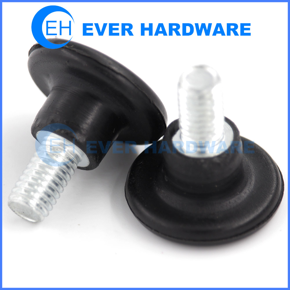 Plastic Knobs And Handles Nylon Head Thumb Male Threaded Wing Knob