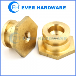 Security Nuts Tamper Proof Breakaway Shear Brass Fixings Bright Nut