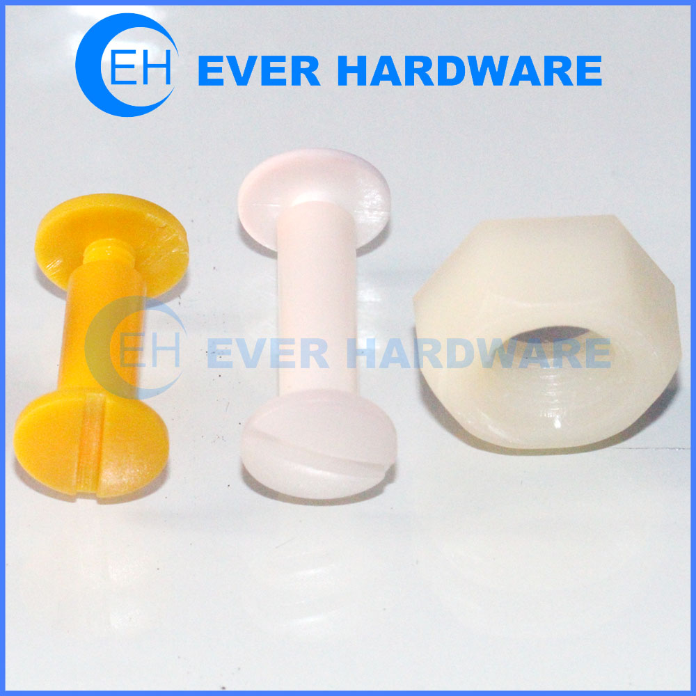 Screw Supplier Custom Made Nylon Bolts Fastening Plastic Colored Thumb Anti Corrosion Insulation Rivet Screws Nuts Fasteners Manufacturer