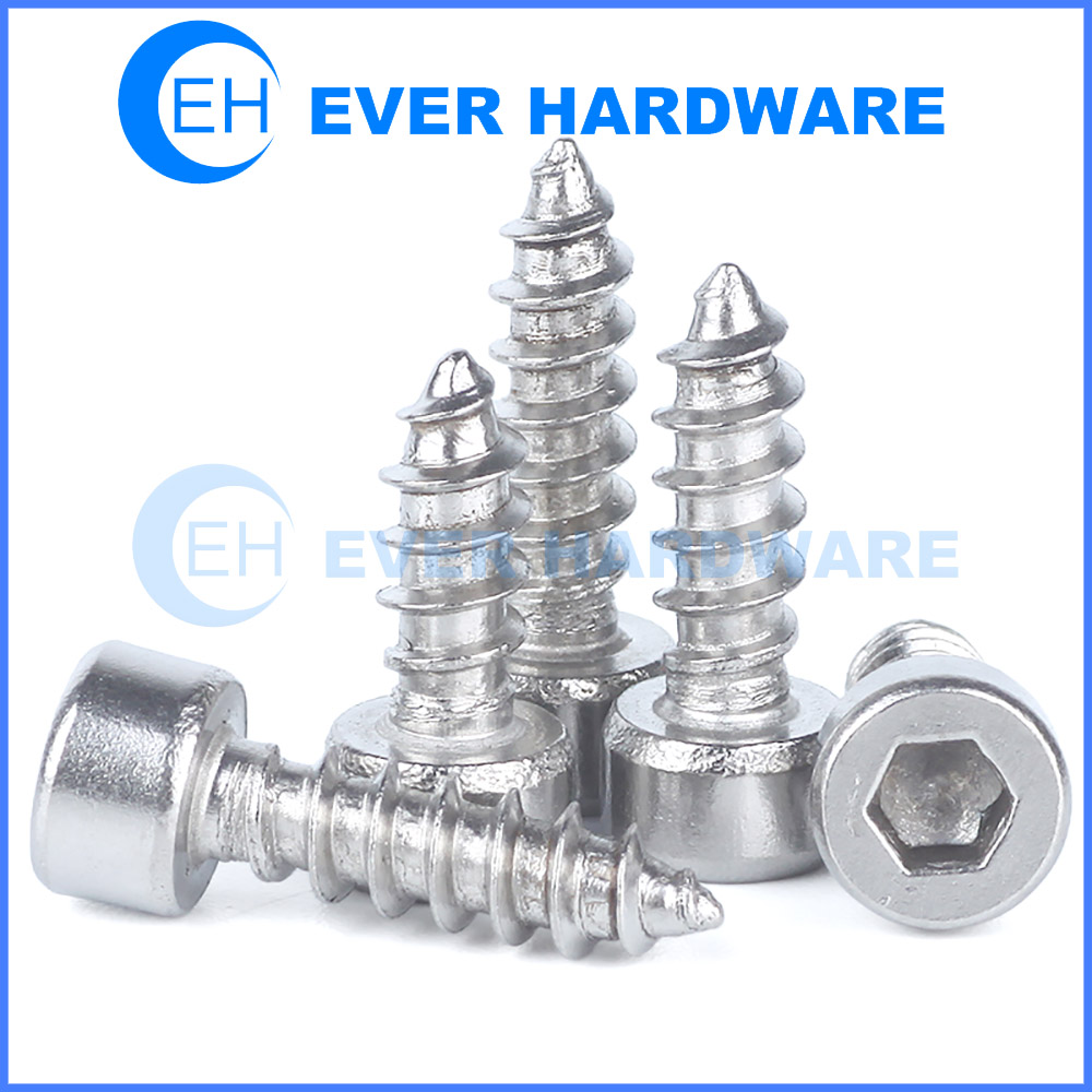 Speaker Mounting Bolts Stainless Steel Hex Cap Head Tapping Screw