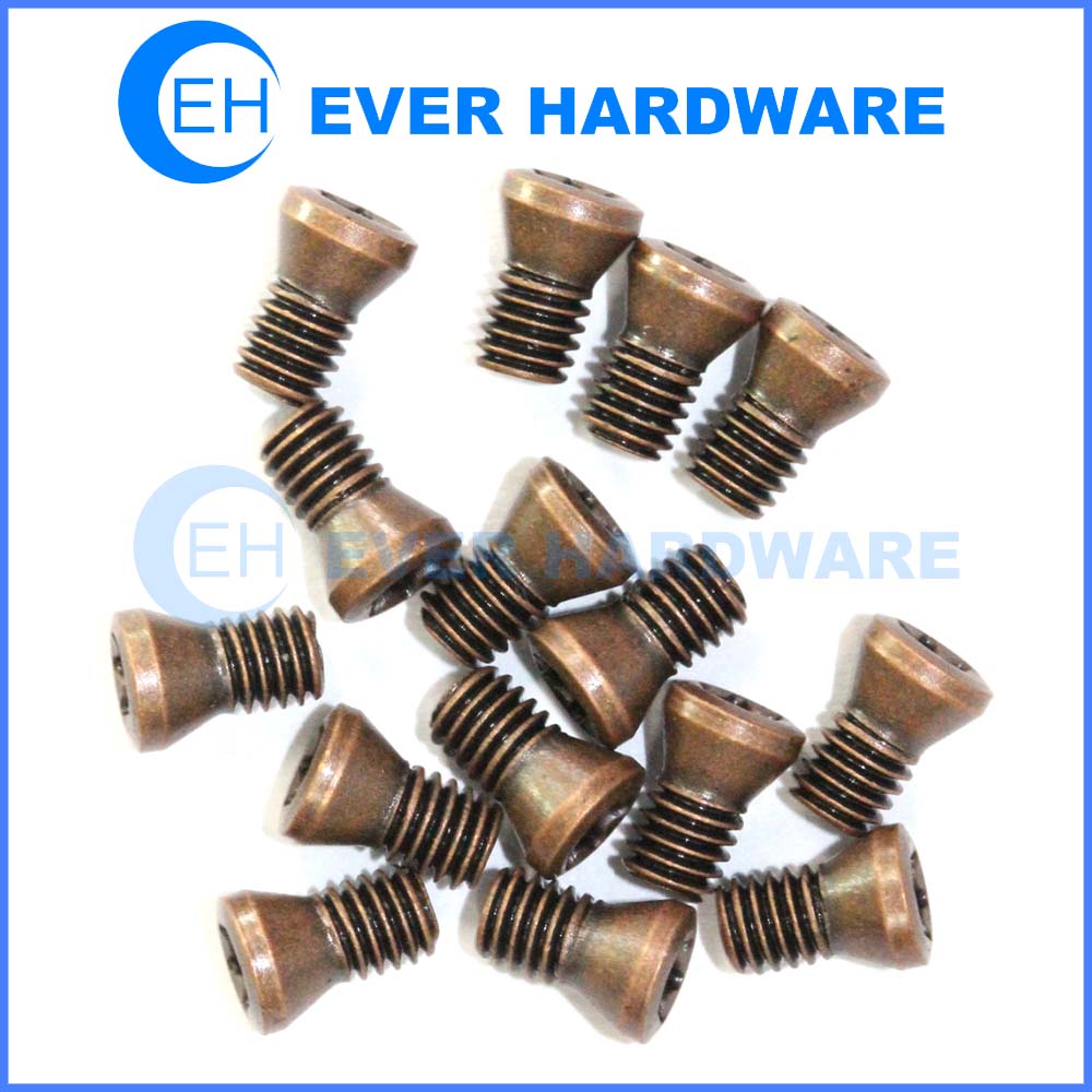 Steel Machine Screws Ring Inserts Copper Color Carbide Cutting Tools
