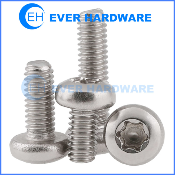 Metric Pan Head Torx Machine Screws Stainless Steel A2 Six Lobe 18-8