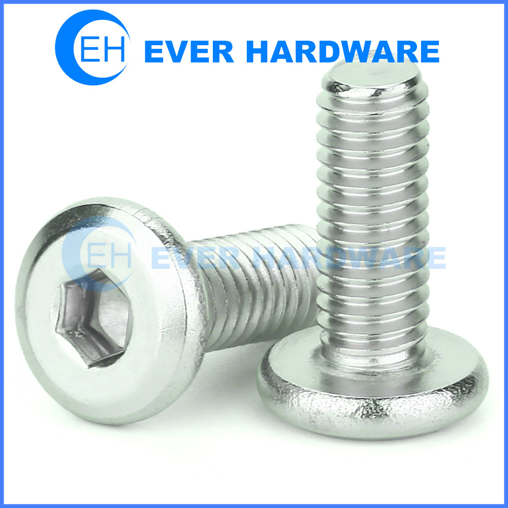 50Pcs Flat Hex Socket Screw Copper Countersunk Head Fastener Hardware Industrial Supplies for Household Furniture M48 