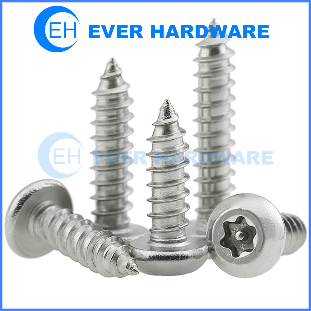 Pan Head Fasteners Coarse Thread Metal Tapping Torx Security Bolts