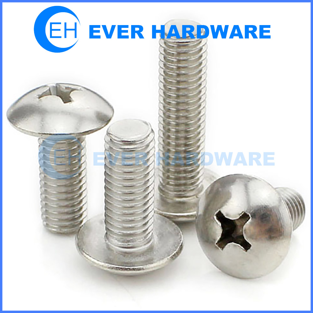 Vintage style Slotted head Skateboard Hardware Stainless Steel Nuts & Bolts 