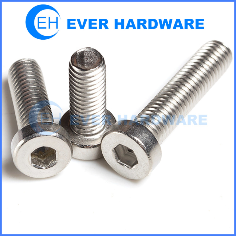 Socket Head Cap Low Profile Allen Metric Imperial Fasteners Captive 