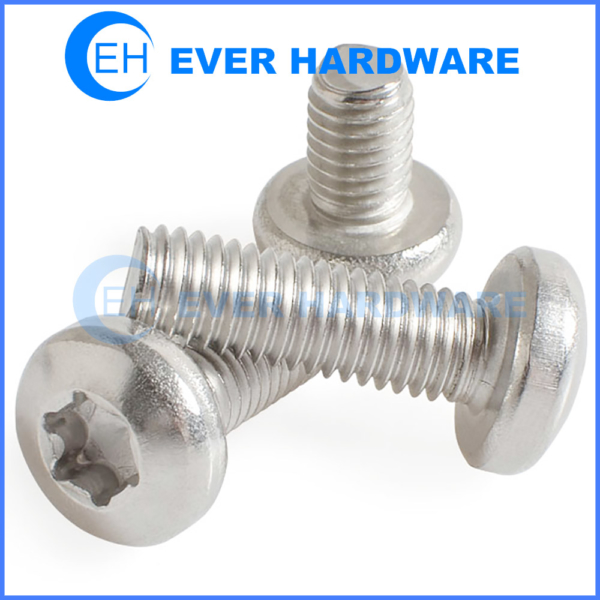 Stainless Steel Torx Head Bolts Pan Head Machine Thread 6-Lobe TX