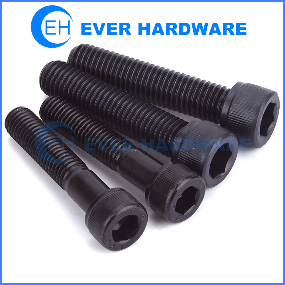 Black Zinc Machine Screws Hexagonal Socket Head Class 8.8 Cap Bolts