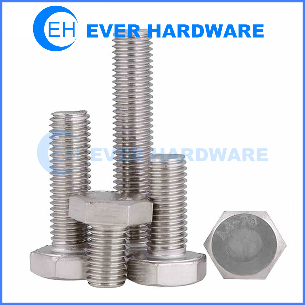 Bolt Fasteners Hex Head Stainless Steel Cap Structural A2-70 Machineries