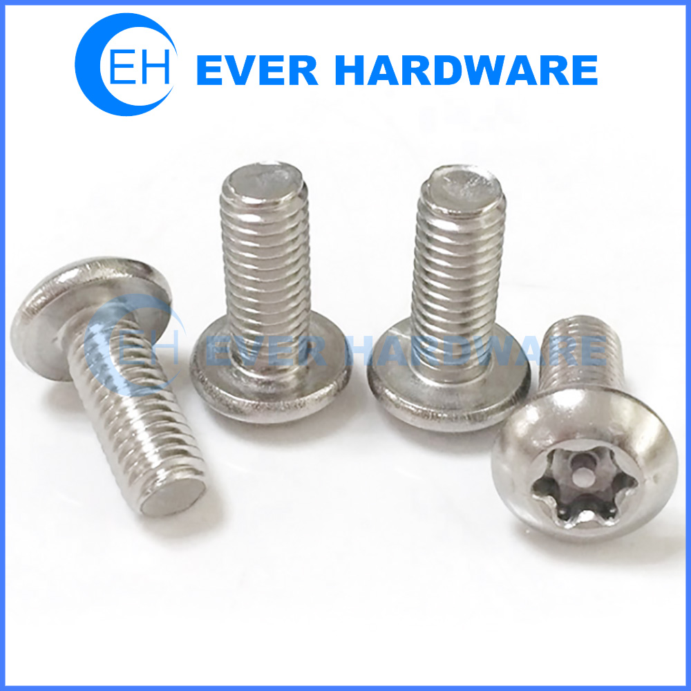 thumbnail image 2 of M6 304 Stainless Steel Tamper Resistant Torx Security Screws – Pan Head, Metric (8-40mm) 2 of 4
