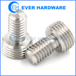 Fasten Bolt Precision Turned Part Stainless Steel Double Thread Custom
