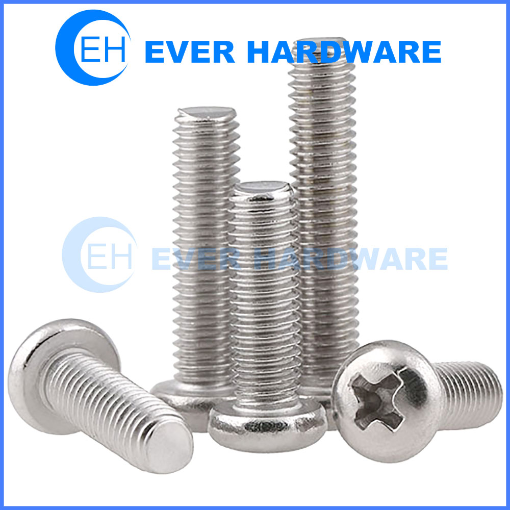 Metric Pan Head Phillips Machine Screws Stainless Steel A2 Cross