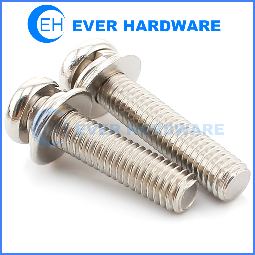 Machine Screw With Washer M2 M3 M4 M5 M6 M8 Double Washer SS