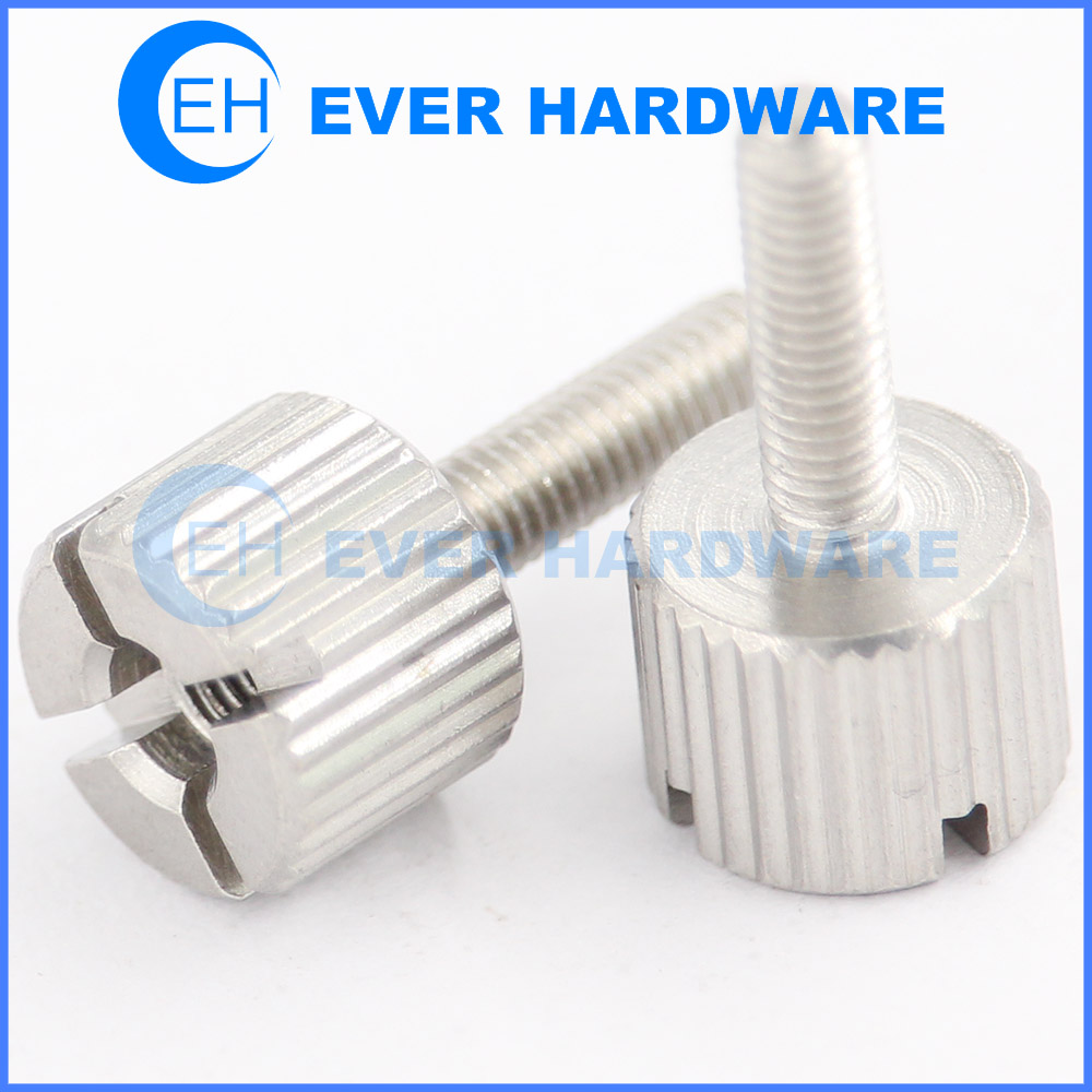 Small Standoffs Threaded Electronics Panel Board Round Knurled SS A2