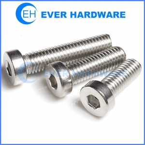 8 32 x 1 3 4 Machine Screw Hexagonal Cap Head Coarse Thread Allen