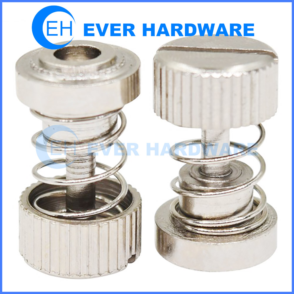 Spring Fasteners Panel PEM Steel Captive Spring Loaded Aeemblies Permanent Attachment Printed Circuit Boards Hardware Industrial Plunger Supplier Manufacturer