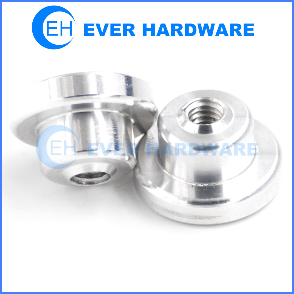 CNC Aluminum Component Machining Parts Custom Precision Milling Internal Threaded Polishing Fasteners Hardware