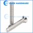 Slotted Flat Head Machine Screw Stainless Steel Plain Finish Right Hand