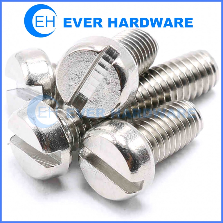 thumbnail image 2 of Emfast Cheese Head Slotted Machine Screws – 2BA 4BA 8BA 3/16 BSF – Various Lengths & Packs 2 of 4