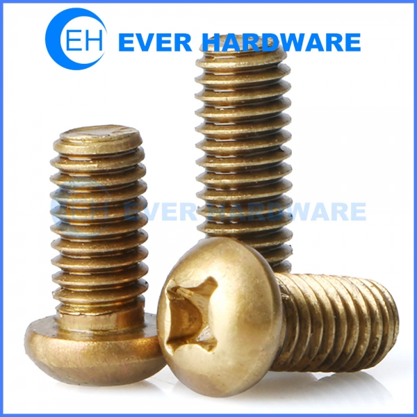 Bronze Machine Screws Phillips Drive Round Head Silicon Pan Fully ...