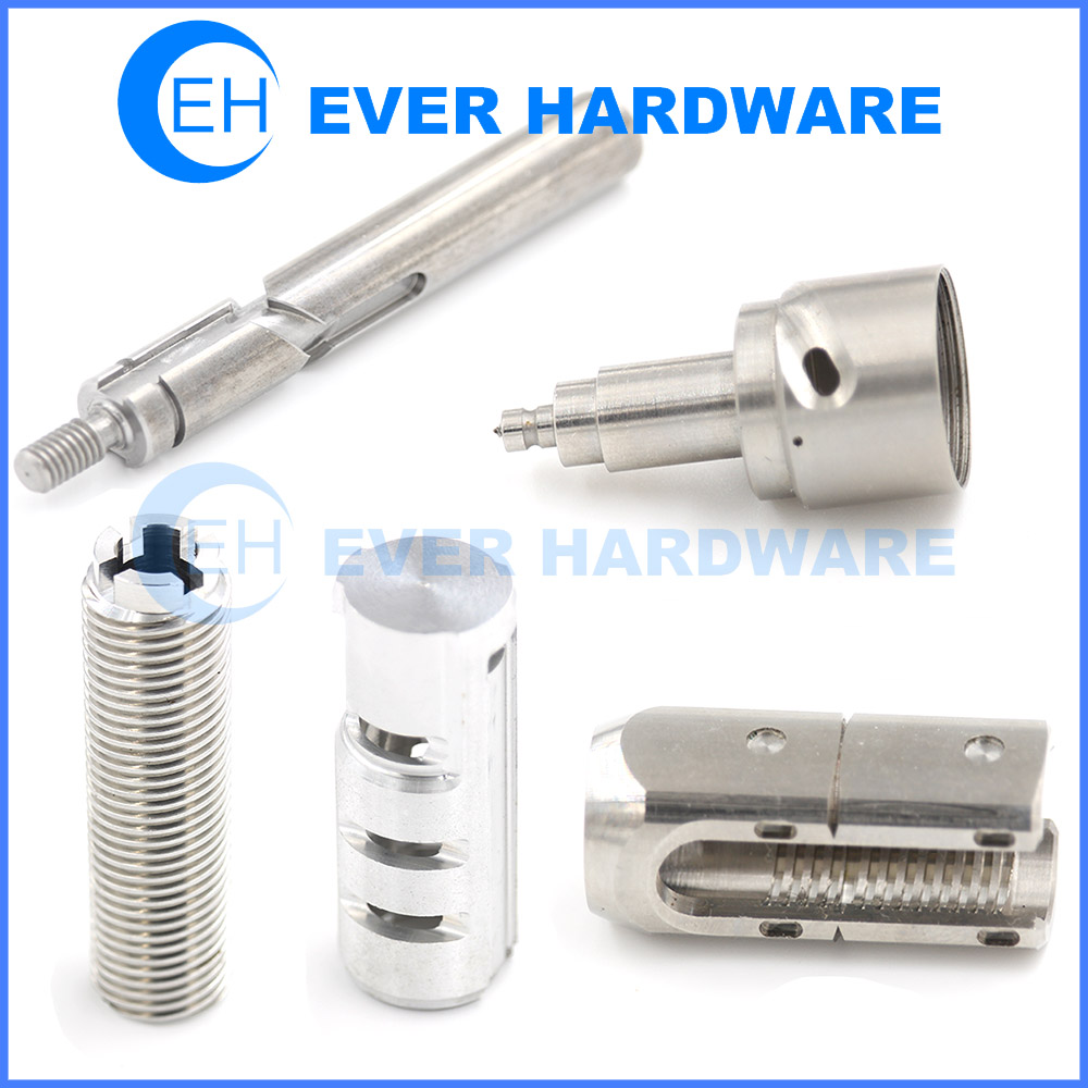 CNC Precision Milling Turned Parts Lathing Metal Aluminum Manufacturing Multi Axis Engineering Service Custom Machining Prototype Vertical Horizontal Spares Exporter Pins Spacers Components Manufacturer Supplier