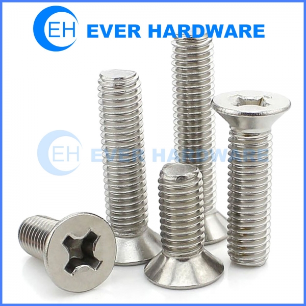 M6 Countersunk Machine Screw Phillips Flat Head Cross Recessed Bolts