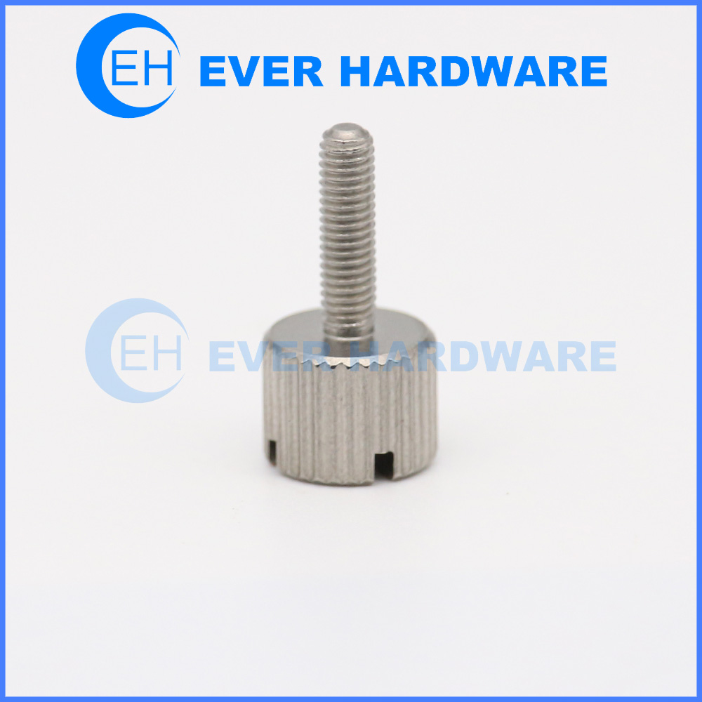 Customized Slotted Head Knurled Thumb Screw Manufacturer Steel Spacers And Standoff Round Pillars Electronics SMD Column