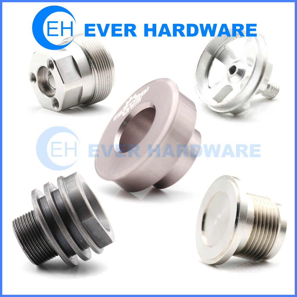 High Precision Machined Components Custom Mechanical Parts Deep Hole Drilled Micro Tolerances Complex Threaded Engineering Multi-Axis Hardware
