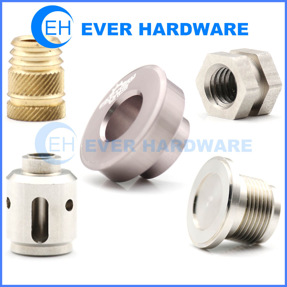 Machining Fasteners Custom Bolts Polished Stainless Steel Specialty Turning High Precision Milling Threaded Components Insert Parts Good Looking Surface Finish