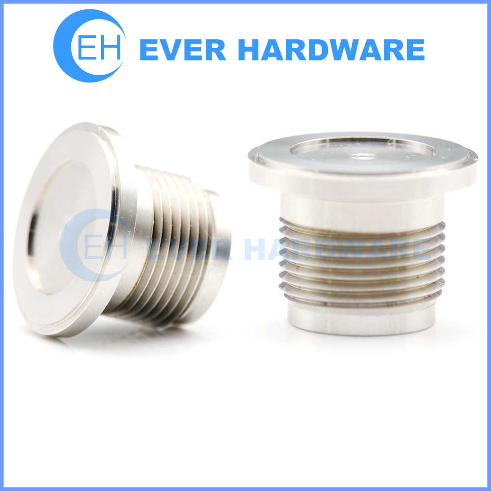 Machining Fasteners Custom Bolts Polished Stainless Steel Specialty Turning High Precision Milling Threaded Components Insert Parts Good Looking Surface Finish