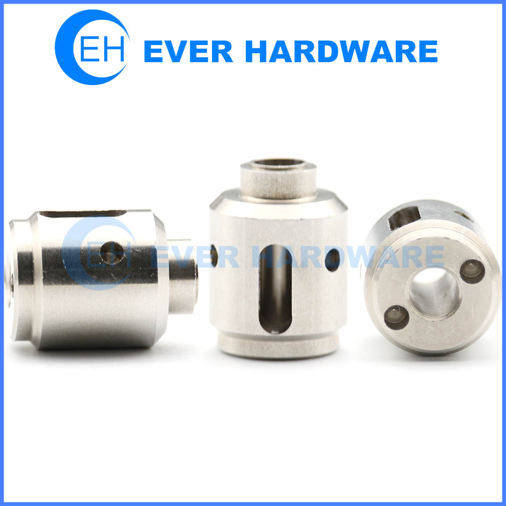 Precise Component Machining Micro Parts Stainless Steel CNC Turned Fittings Milling Hardware Combination Metal Material Engineering Fasteners