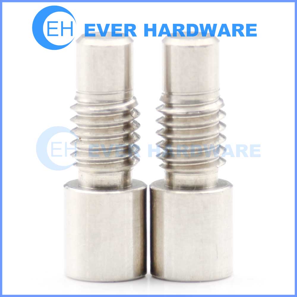 7mm Machine Screw Stainless Steel Cylinder Head Milling Bolts Custom-Made Right Hand Threaded Metal Male Insert Screws Mount Stud Polished Fastener