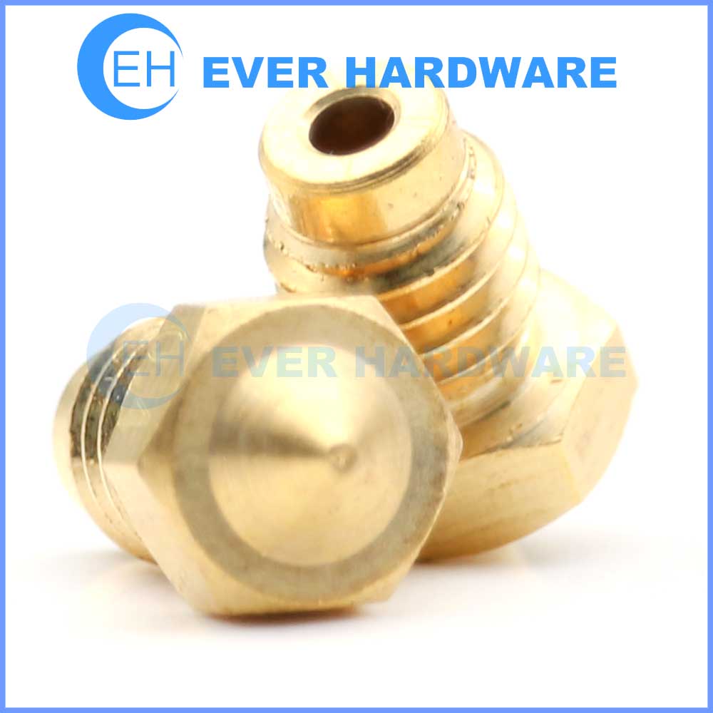 M5 Brass Machine Screws Special-Made Custom Bolts Solid Hex Head Tip Point Thumb Specialty Hardware External Threaded According to Drawing Supplier