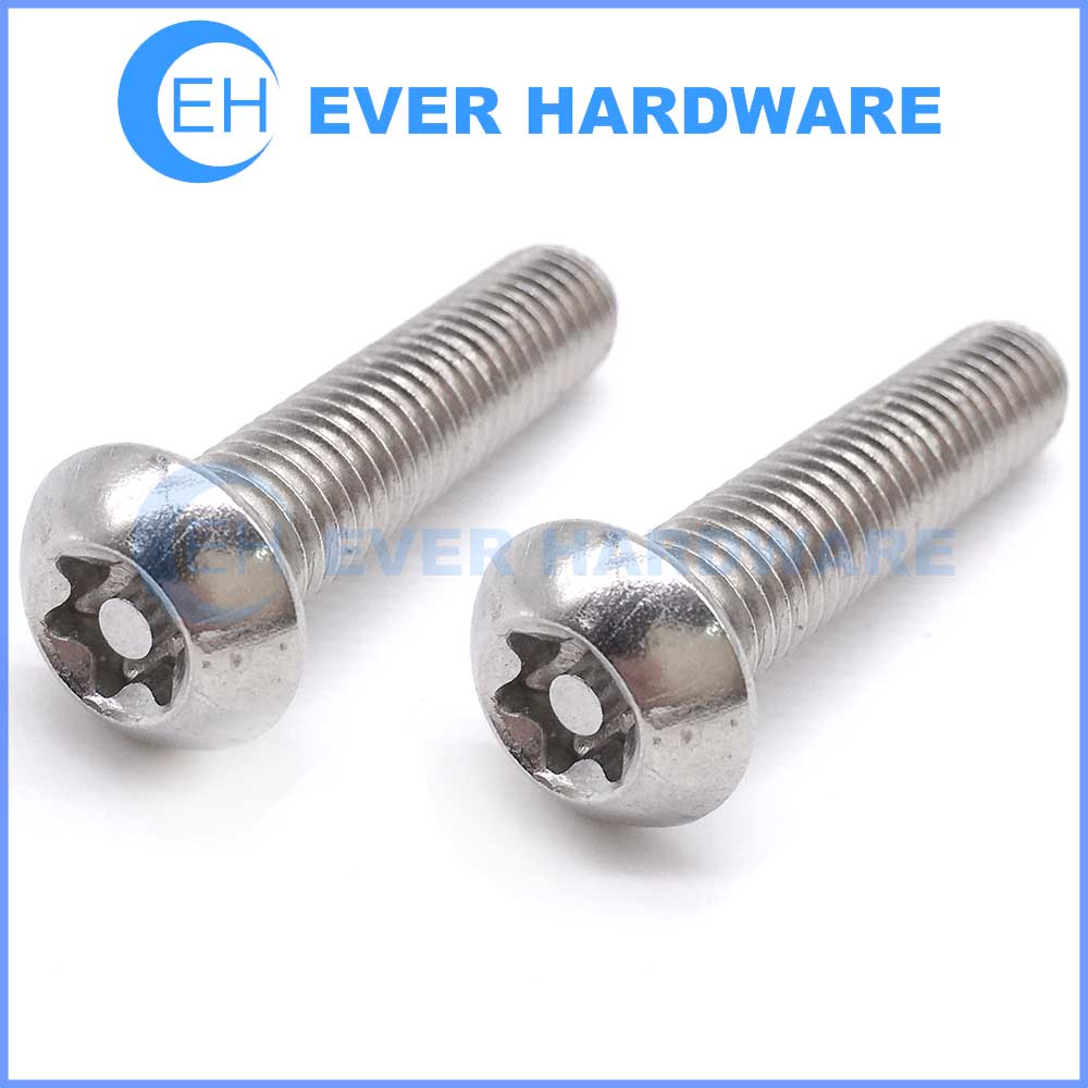 75 @ M5 X 40 STAINLESS STEEL A2 TORX TX PIN BUTTON HEAD SECURITY SCREW TX25 T25