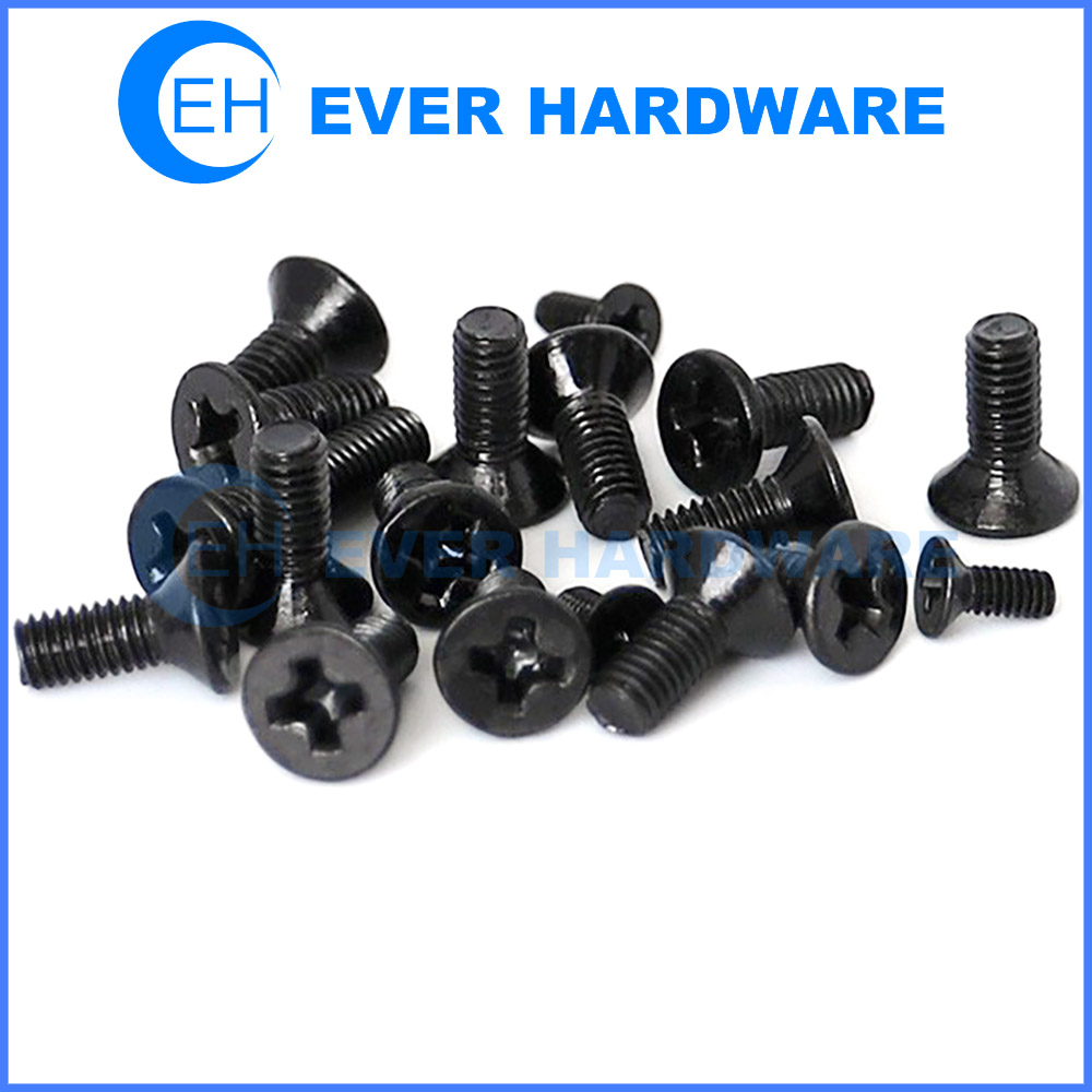 Details about   New M3 M3.5 M4 Black Carbon Steel Phillips Cross Countersunk Head Tapping Screws 