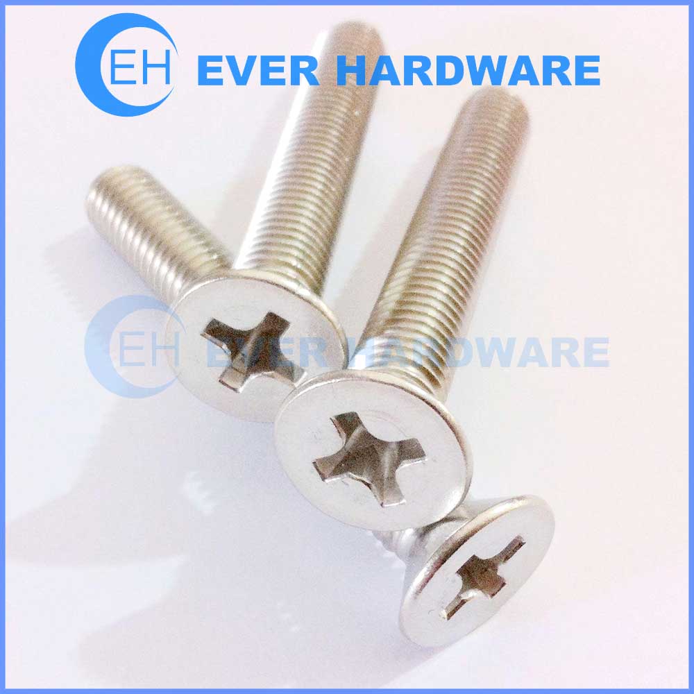 M5 Stainless Steel Shoulder Screw Plain Finish Flat Head Screw Screws Slotted Head Partially Threaded Metric Pack of 10 SD5SL6-M5TL8 